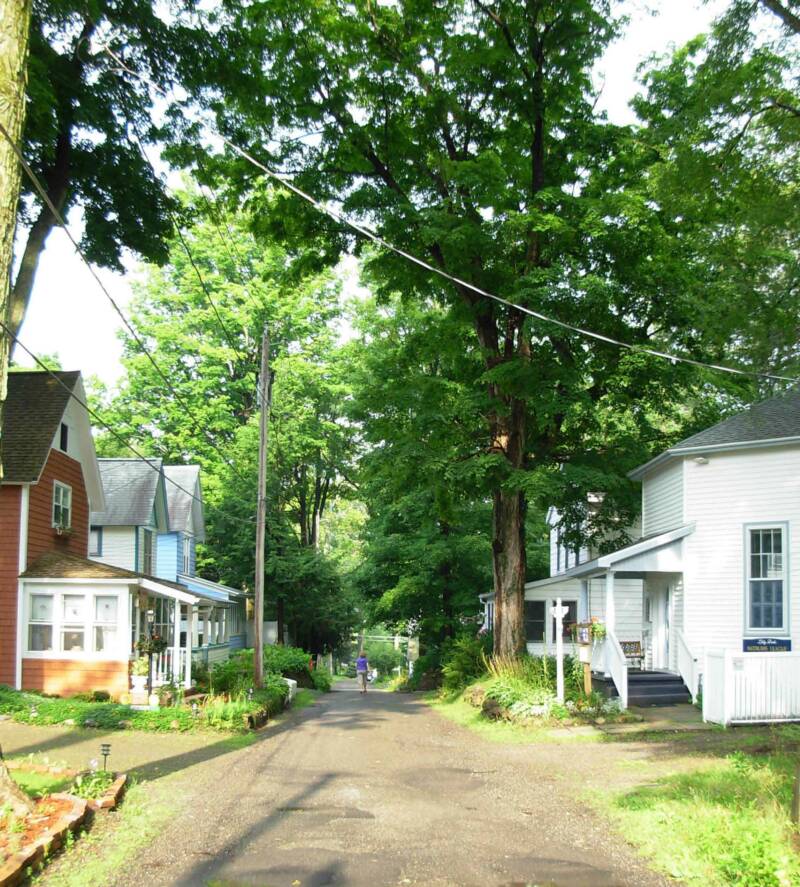 Street scene from Lily Dale.