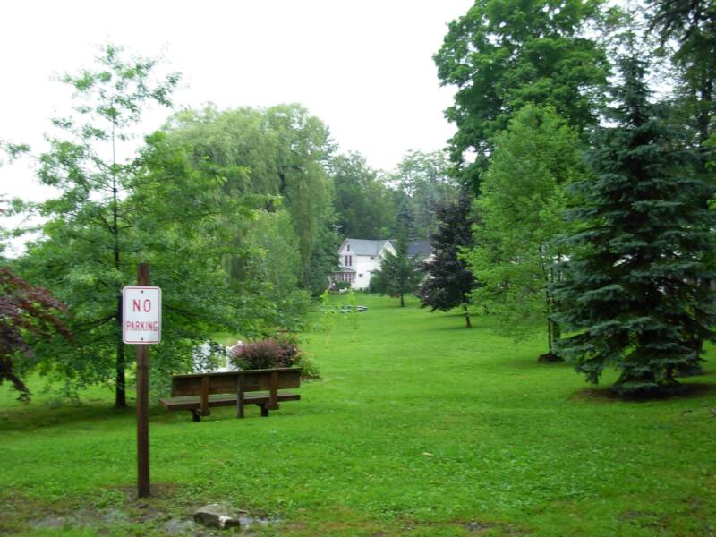 The park picture and the sign below show what was originally on the property.  Mouse over the sign for more information.