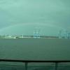 A RAINBOW FOR LUCK AS WE LEFT THE NORFORK HARBOR